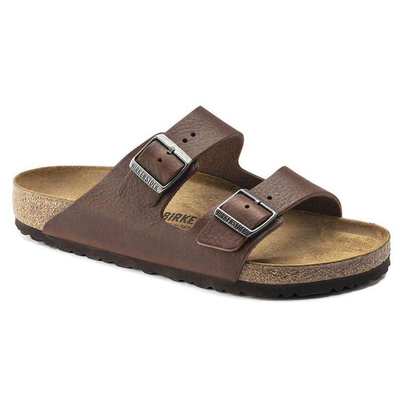 Birkenstock Læder Arizona Herre Kaffe | DK 245WNB